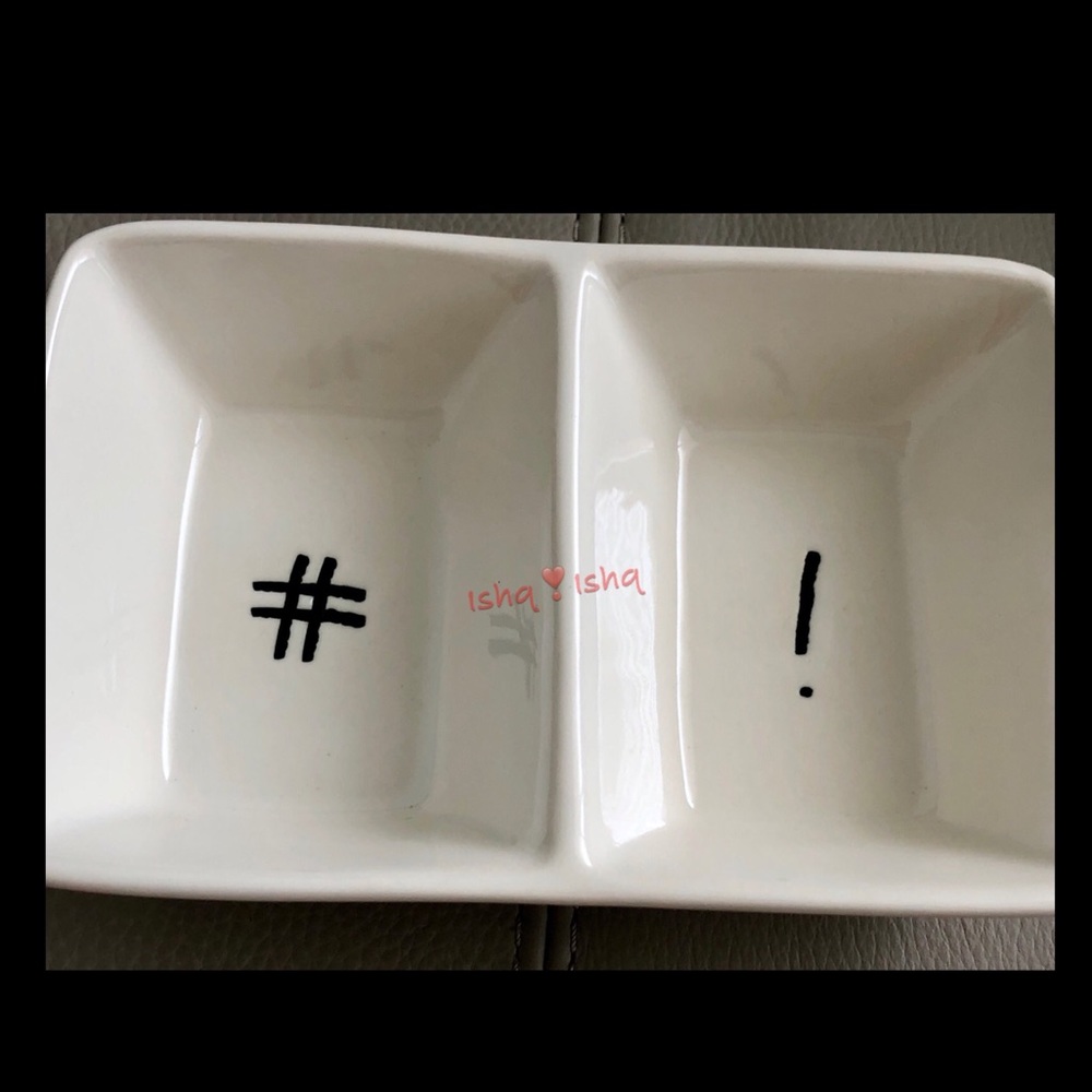 RAE DUNN Divided Hashtag# ! Tray Office Decor New - Picture 4 of 4